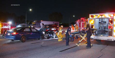 Mother killed, kids hospitalized after multi-vehicle Pomona crash